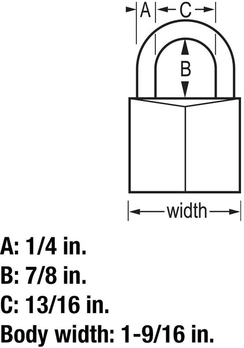 Master Lock 140T Solid Brass Padlock with Key, 2 Pack, 2 Count