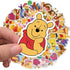 Winnie The Pooh Sticker Pack Waterproof Vinyl Stickers for Water Bottles Skateboard Stickers for Teens Laptop Stickers Motorcycle, Bicycle, Graffiti Patches Decal 50 Pcs