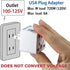 ROAD WARRIOR US Plug Adapter - Europe/UK/China/Australia/India to American Outlet, Does Not Convert Voltage RW111WH