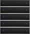 Nameplate Holder Wall or Door 5Pack (Black, 2œ × 10?)