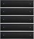 Nameplate Holder Wall or Door 5Pack (Black, 2œ × 10?)