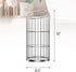 Toilet Paper Holder Stand with Storage Bathroom Toilet Tissue Roll Reserve Organizer Free Standing Dispenser Holds 3 Mega Rolls Polished Chrome