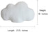 FLYING BALLOON Lovely Cartoon Clouds Shaped Throw Pillows Waist Rest Cushion Bedrest Reading Pillows Chair Back Cushion for Bedroom Office Car