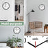 Hippih Clock Black Wall Clock Silent Non Ticking Quality Quartz - 10 Inch Round Easy to Read for Home Office & School Decor Clock