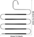 Pants Hangers Space Saving - 4 Pack S-Type Scarf Hanger Jeans Hangers Space Saving Non-Slip S Hangers for Pants
