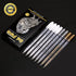 dainayw 3 Colors Gel Pen Set - White, Gold and Silver 0.8 mm Nibs Gel Ink Pens, Archival Ink Rollerball Pens for Black Paper Drawing, Sketching, Illustration Design and Adult Coloring Book, Pack of 8