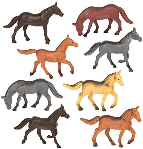Terra by Battat – Horses 60 pcs – Assorted Miniature Horse Toys For Kids 3+