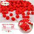 Veroave 150 Pieces Pom Poms 1 Inch Red,Small Pom Poms for Crafts,Fuzzy Balls,Puff Balls,Arts and Crafts Pom Poms Balls for DIY Art Creative Crafts Decorations…