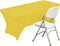 Spandex Table Cover 6 ft. Fitted Polyester Tablecloth Stretch Table Cover Table Topper Open Back - Yellow