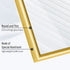Homso A3 Poster Picture Frame in Gold, 11.7x16.5 Metal Aluminum Frame with Crystal Acrylic for Horizontal and Vertical Formats for Wall - 29.7 x 42 cm