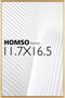 Homso A3 Poster Picture Frame in Gold, 11.7x16.5 Metal Aluminum Frame with Crystal Acrylic for Horizontal and Vertical Formats for Wall - 29.7 x 42 cm
