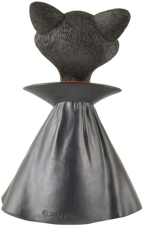Whimsical Black Cat Vampire Dracula Figurine Cute Collectible - Happy Cat Collection - Halloween Decoration, Cat Lover Gifts for Women, Cute Cat Gifts, Cat Lover Gifts, Cat Desk Decoration