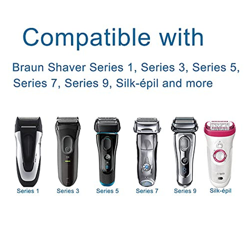 For Braun Charger,12V Braun Power Cord Compatible with Braun Shaver Series 3/7/5/1/9, Braun Razor Charger Cord for 3040s 310s 340S; 5190cc 5040s; 740S 7865cc; 9290cc 9095cc and more