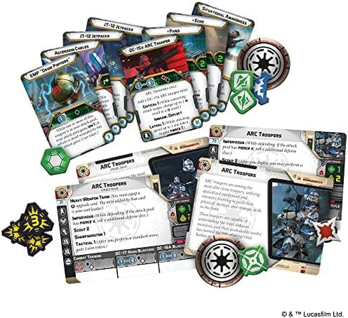 Star Wars Legion ARC Troopers Expansion | Two Player Battle Game | Miniatures Game | Strategy Game for Adults and Teens | Ages 14+ | Average Playtime 3 Hours | Made by Atomic Mass Games