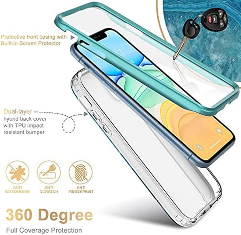 ESDOT iPhone 12 Pro Max Case with Built-in Screen Protector,Military Grade Cover with Fashionable Designs for Women Girls,Protective Phone Case for Apple iPhone 12 Pro Max 6.7" Agate Stone