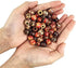 JPSOR 300pcs 12mm Painted Wooden Hair Beads, Round Loose Wood Beads Bulk for Braids, African Beads for Hair, Jewelry Making, Craft DIY, Macrame Rosary Bracelet Necklace Making