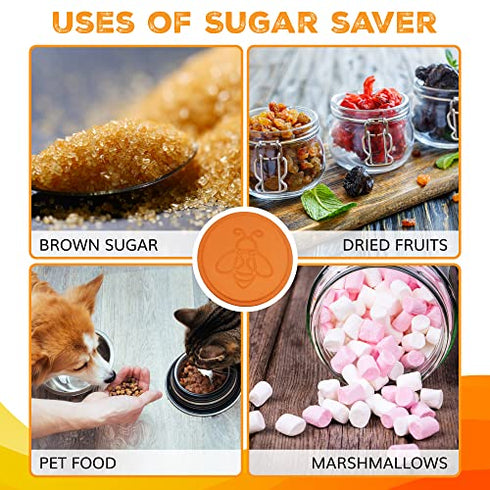 Enolvo Brown Sugar Keeper - Terra Cotta Brown Sugar Saver, Brown Sugar Disc to Maintain Food Moisture, Brown Sugar Softener Stone, Humidifying Hydrostone