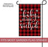Texupday Baby It's Cold Outside Christmas Decoration Winter Buffalo Check Plaid Rustic Garden Flag Outdoor Yard Flag 12" x 18"