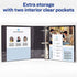 Avery Mini Durable Binder for 5.5 x 8.5 Inch Pages, 2-Inch Round Ring, Black, 1 Binder (27554)