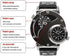 MJSCPHBJK Men's Unique Analog Watch, Waterproof Fashion Dress Quartz Wrist Watch with Dual Dial Cool Design Leather Band Dual Time Watches