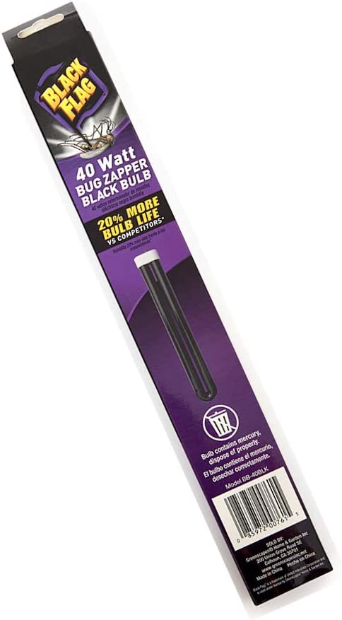 Black Flag BB-40BLK 40-Watt Replacement, Black Bulb