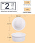 Dizada 12 Pack Small Dipping Bowls, White Ceramic Soy Sauce Dish Condiments Side Dish bowls- Perfect for BBQ sauce,Tomato Sauce, honey mustard and soy sauce