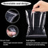 300pcs Zipper Poly Bags, Magicalmai Clear Plastic Zip Lock Baggies Reclosable Thicken Zip Bags for Small Items/Food Storage/Jewelry/Samples/Snack Various Sizes (2x2,3x4,4x6)