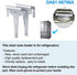 DA61-06796A Clip Drain Evaporator for Sam-sung Refrigerator Defrost Drain Clip AP5579885,with Defrost Temp Sensor DA32-0006W,Refrigerator Defrost Sensor DA32-00006S