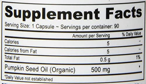 Deva Nutrition Vegan Pumpkin Seed Oil Capsules, 90 Count