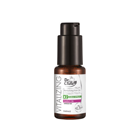 Farmasi Dr C Tuna Concentrated Garlic Oil for Hair Growth, Revitalizing Sweet Almond, Vitamin E, Sunflower, and Minerals, Nourishes Strands and Restores Silky Softness, Men and Women, 30 mL