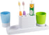 Eslite Bathroom Toothbrush Toothpaste Stand Organizer Plastic Storage Rack Set