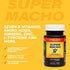 SUPER MACHO, High Potency B Vitamins and Amino Acids, Fuel for Today´s Active Men, No Caffeine, No Sugar, Dietary Supplement, 50 Soft gels, Jar.