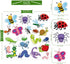 20 PCS Insect Thick Gel Clings Spring Summer Insect Window Gel Clings Decals Stickers for Kids Toddlers and Adults Home Airplane Classroom Nursery Winter Insects Animals Party Supplies Decorations Removable and Reusable