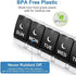 Easy Open Pill Organizer 2 Times a Day, DANYING Large 7 Day Pill Box Twice A Day, Push Button Weekly AM PM Pill Case, Day Night Pill Container, Arthritis Friendly Vitamin Organizer 2 Per Day
