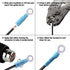 150PCS Heat Shrink Ring Connectors 1/4" Blue 16-14 AWG - Sopoby Electrical Crimp Ring Connectors - Heat Shrink Wire Connector Kit - Automotive, Marine, Audio, Industrial