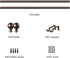 KAMANINA 3/4 Inch Curtain Rods, Round Finials, Bronze, 28-48 Inches Drapery Rod