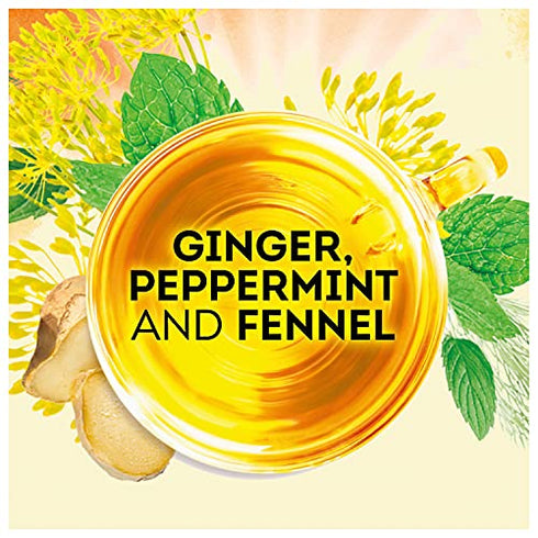 Lipton Soothe Your Tummy Herbal Supplement Tea Bags For a Soothing Hot Beverage Ginger Peppermint and Fennel Caffeine Free Tea Blend 15 Count