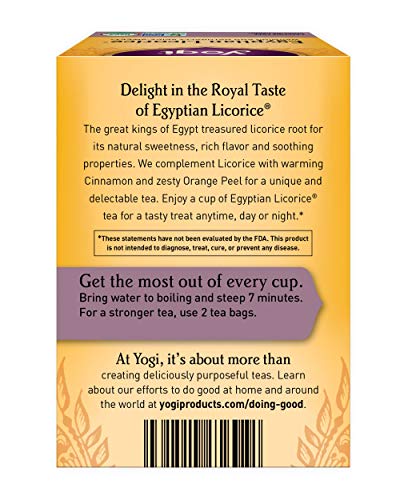 Yogi Tea, Egyptian Licorice, 16 Count