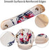Ergonomic Memory Foam Mousepad Keyboard Wrist Rest Support Set - Mouse Pad Wrist Rest for Computer/Gaming/Office - Comfortable & Lightweight for Easy Typing & Pain Relief(Red High Heels & Butterflies)