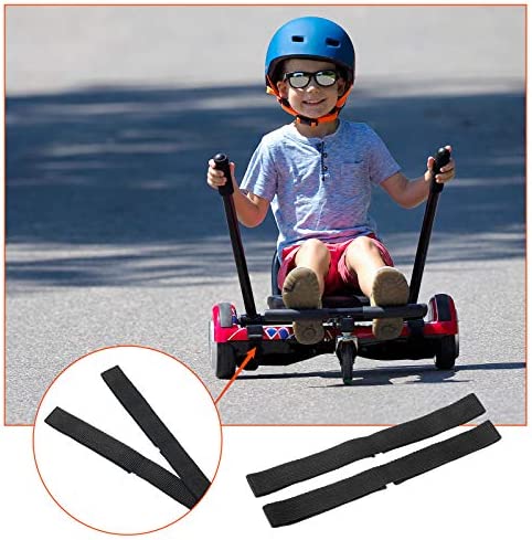 8 Pieces Adjustable Hoverboard Replacement Straps Hook and Loop Fastening Hoverboard Cable Hoverboard Replacement Straps for Kart Accessories Self Balance Scooter (27.6 Inches)