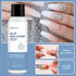 Morovan Slip Solution Poly Gel 2.5oz Nail Extension Gel Slip Solution Anti-stick Gel Solution Liquid With Brush Nail Tips Clips Crystal Cup for Poly Nail Gel Nail Art Kit Easy DIY