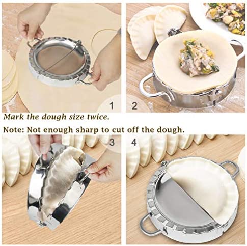 PAMISO Large Empanada Maker, 6 inch Stainless Steel Empanada Press, Pastry Tools, Pocket Pie