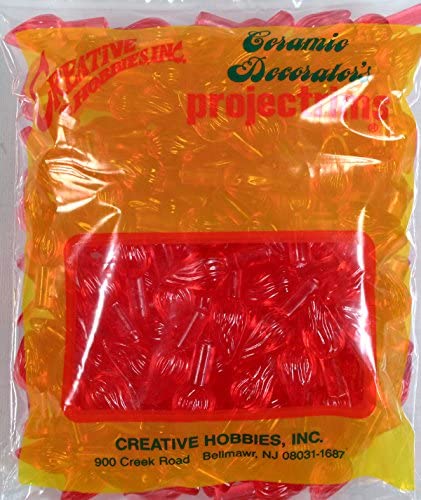 Creative Hobbies Ceramic Christmas Tree Replacement Lights, Medium Twist Light Ornaments, Red Color, 144 Piece Pack