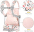 GAGAKU Baby Doll Carrier Front and Back Stuffed Animal Carriers for Little Girls - Pink