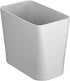 mDesign Small Plastic Wastebasket, Trashcan Container Waste Bin for Bathroom, Bedroom, Kitchen, Home Office, Laundry Room - Holds Trash, Garbage, Recycle - Gray