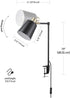 Globe Electric 52900 Lex Desk Lamp, Black with Gold