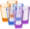EggFoil Unbreakable Drinking Glasses, 5 Oz Plastic Tumblers Cups set of 6 in 3 Assorted Colors