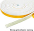 Yotache White Windows Doors Insulation Seal Tape 3 Rolls 1/2 Inch Wide X 1/8 Inch Thick, Adhesive Foam Gasket for Weather Stripping, Cabinet Door Frame, Total 50 Feet Long (3 X 16.5 Ft Each)
