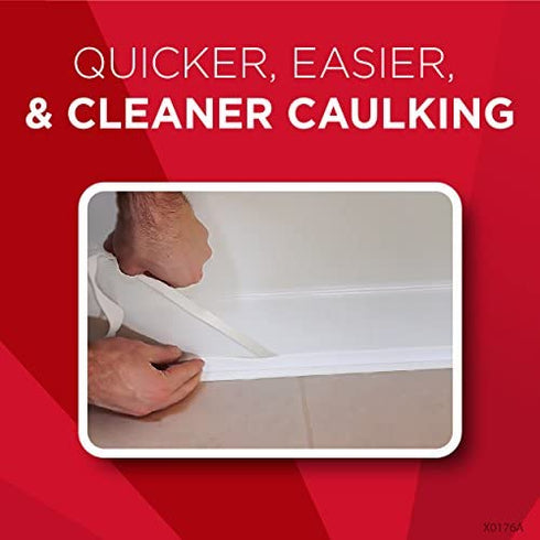 Myro/Magic American MC15 Vinyl Bath Seal Trim Adhesive Strip, White