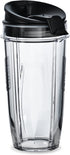 Nutri Ninja 24-Ounce BPA-Free Tritan Cup with Spout Lid for Nutri Ninja Blenders (XSK2424), 2-Pack